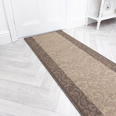 Baroque Taupe Hall Runner
