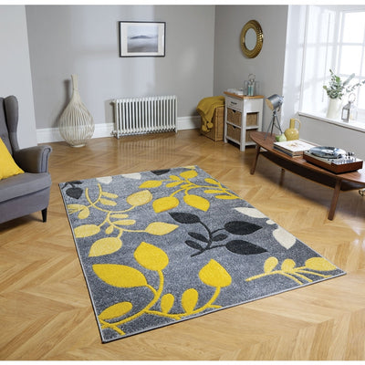 Floral Grey Rugs