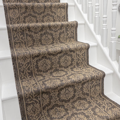 Floral Brown Stair Runners