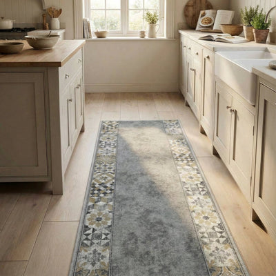 Traditional Grey Kitchen Runners