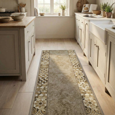 Traditional Brown Kitchen Runners