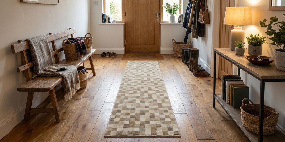 Geometric Hallway Carpet Runners