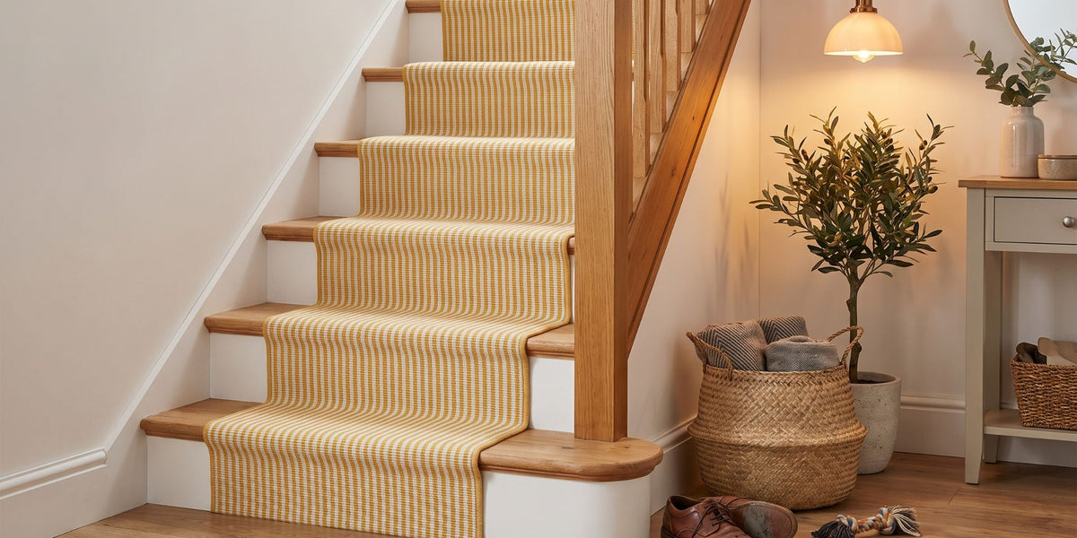 Yellow Stair Carpet Runners