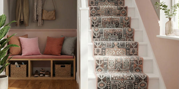 Pink Stair Carpet Runners