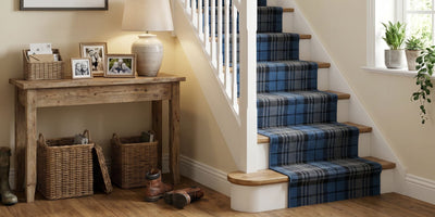 Blue Stair Carpet Runner Rugs