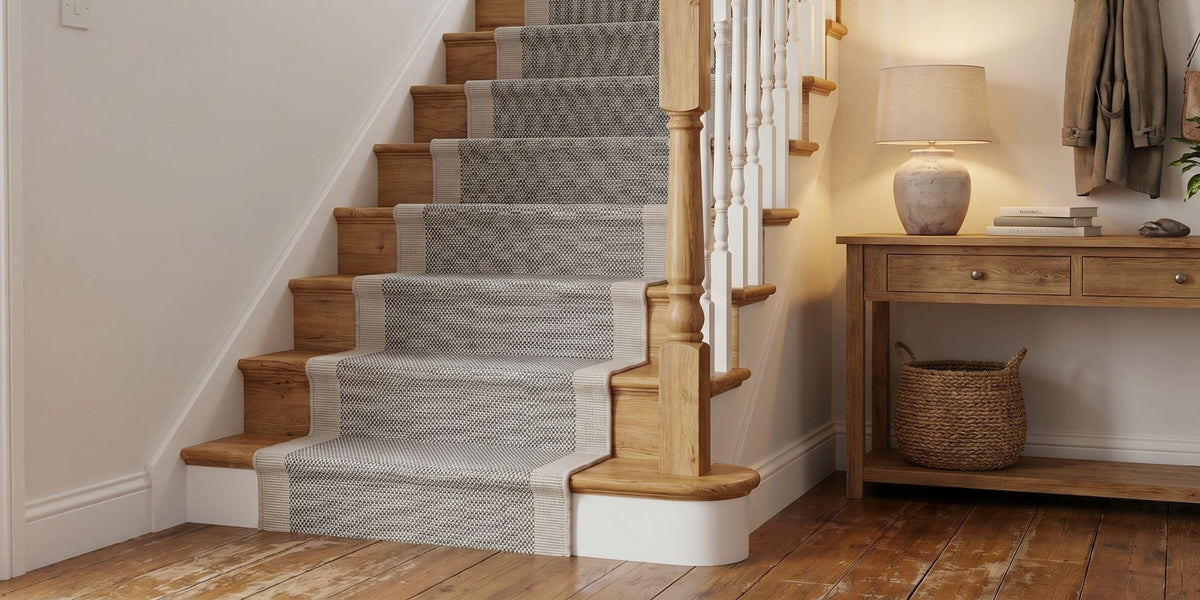 Bordered Stair Carpet Runner Rugs