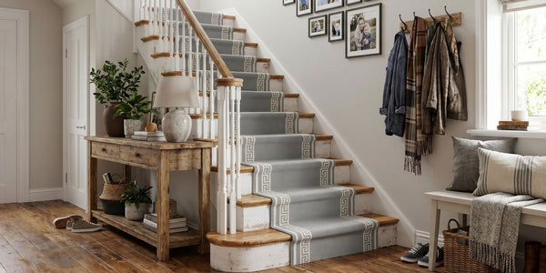 Grey Stair Carpet Runner Rugs