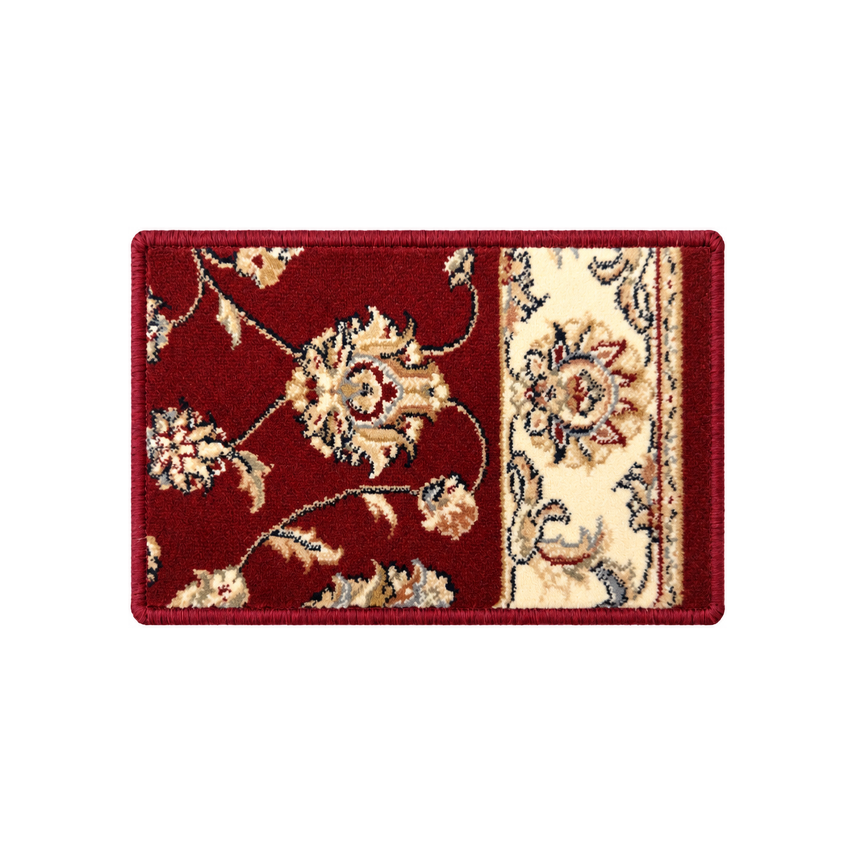 Ancient Garden Red/Ivory 57365-1464 Sample