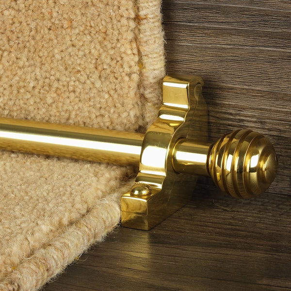 Vision Brass Sphere Plain Tringles D'Escalier