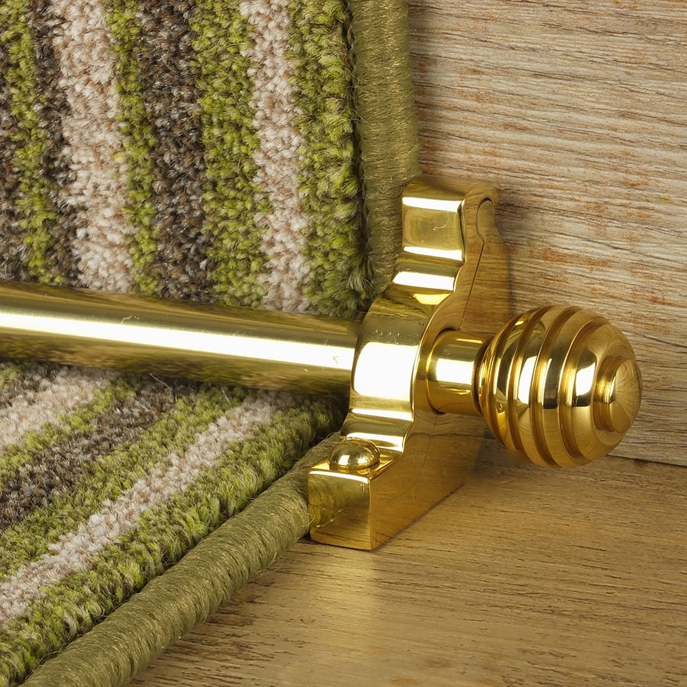 Vision Brass Sphere Plain Tringles D'Escalier