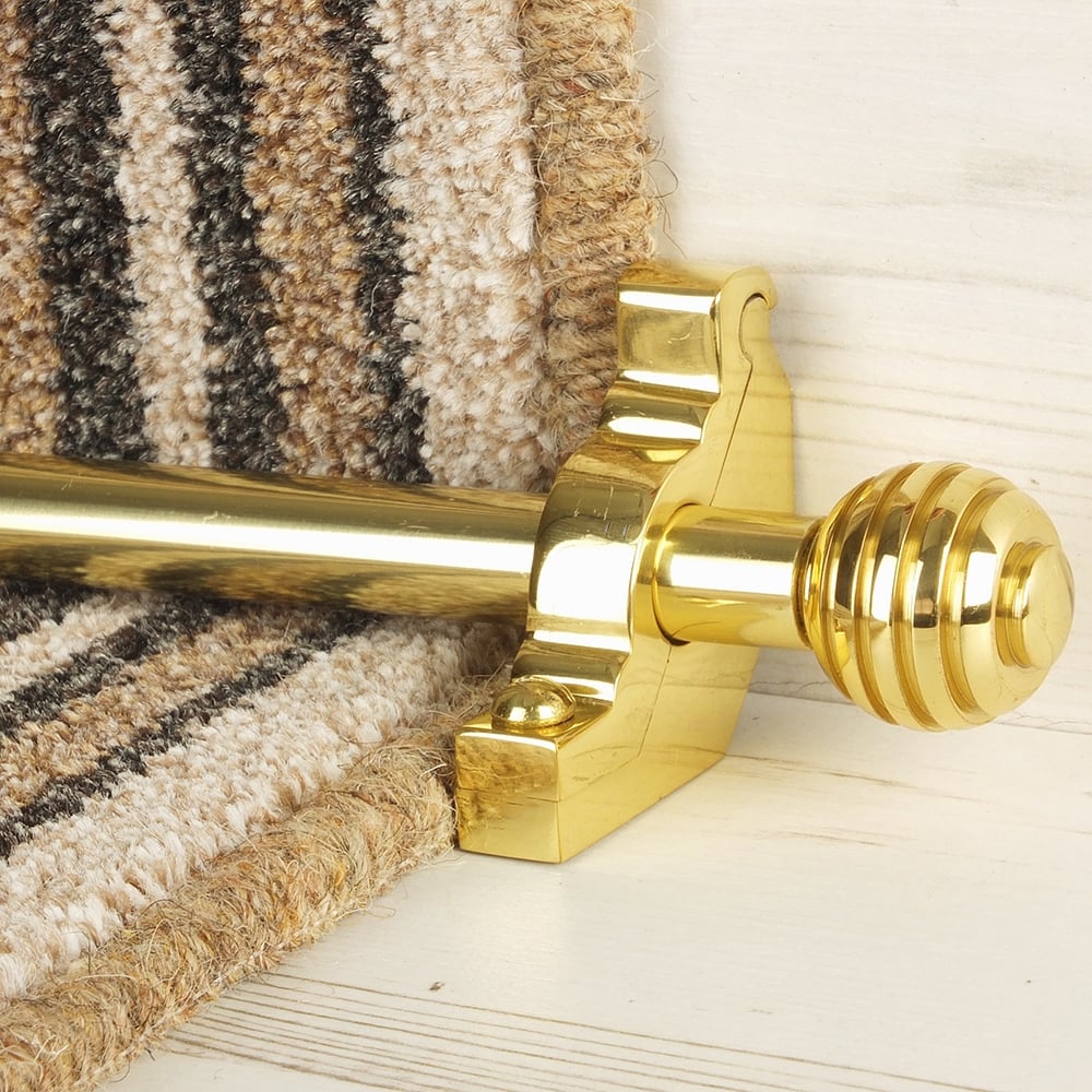 Vision Brass Sphere Plain Tringles D'Escalier