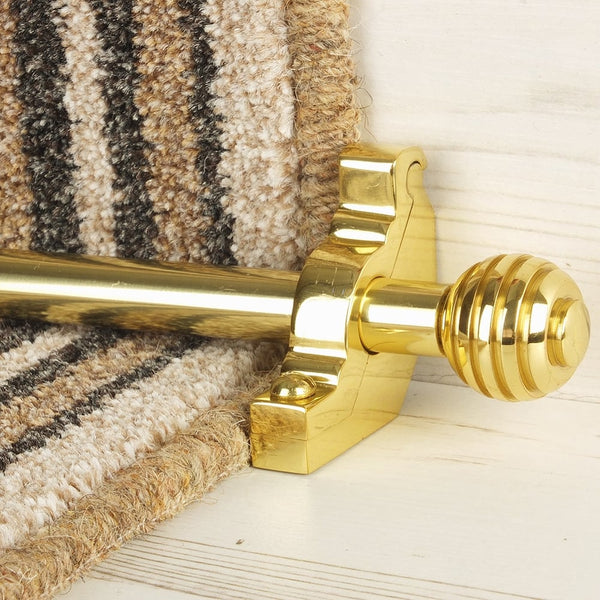 Vision Brass Sphere Plain Tringles D'Escalier