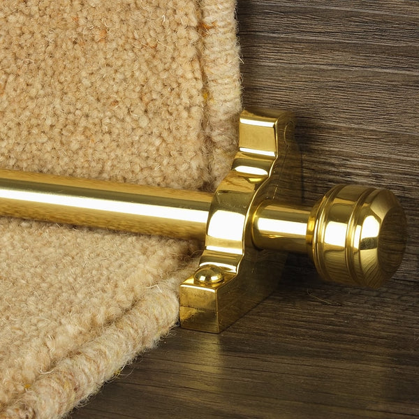 Vision Brass Piston Plain Stair Rod