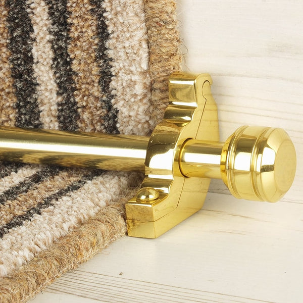 Vision Brass Piston Plain Stair Rod