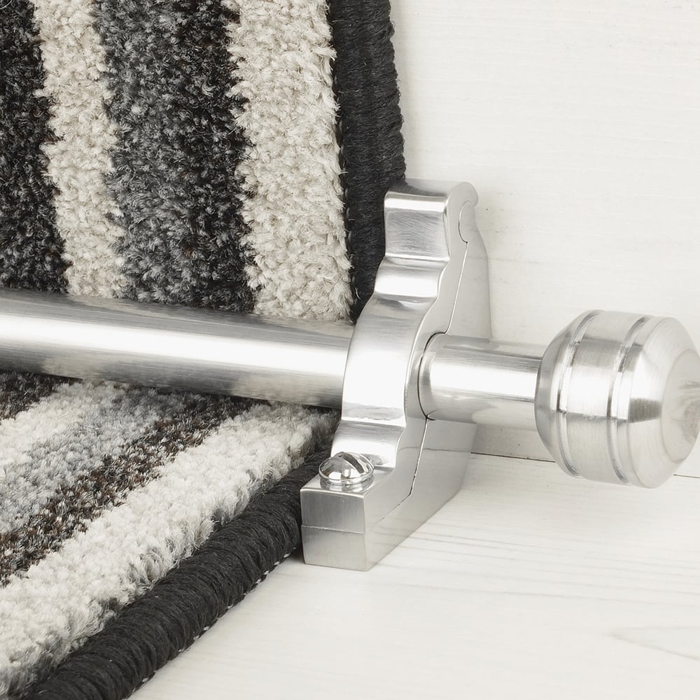 Vision Brush Chrome Finish Piston Plain Tringles D'Escalier