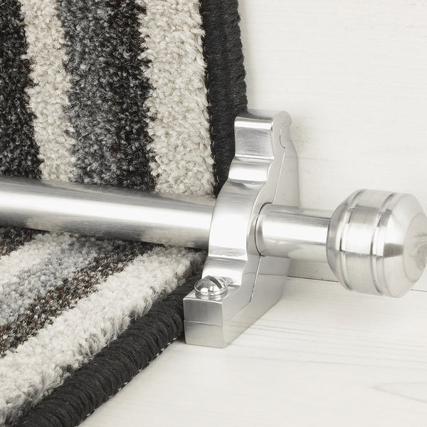Vision Brush Chrome Finish Piston Plain Tringles D'Escalier