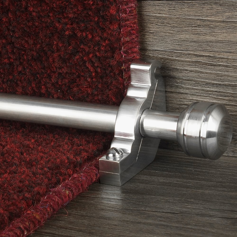 Vision Brush Chrome Finish Piston Plain Stair Rod