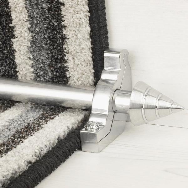 Vision Brush Chrome Finish Arrow Plain Stair Rod