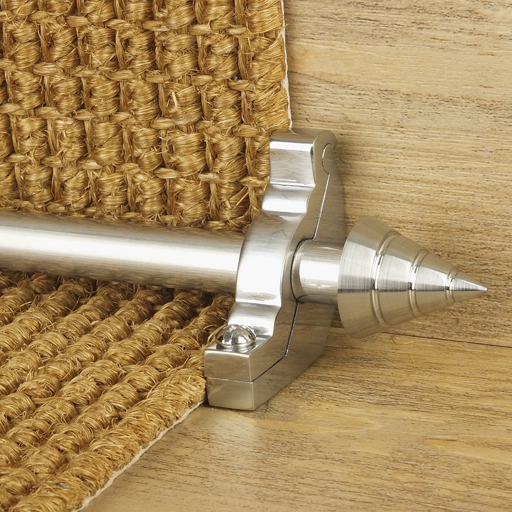 Vision Brush Chrome Finish Arrow Plain Stair Rod