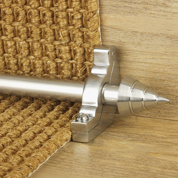 Vision Brush Chrome Finish Arrow Plain Stair Rod