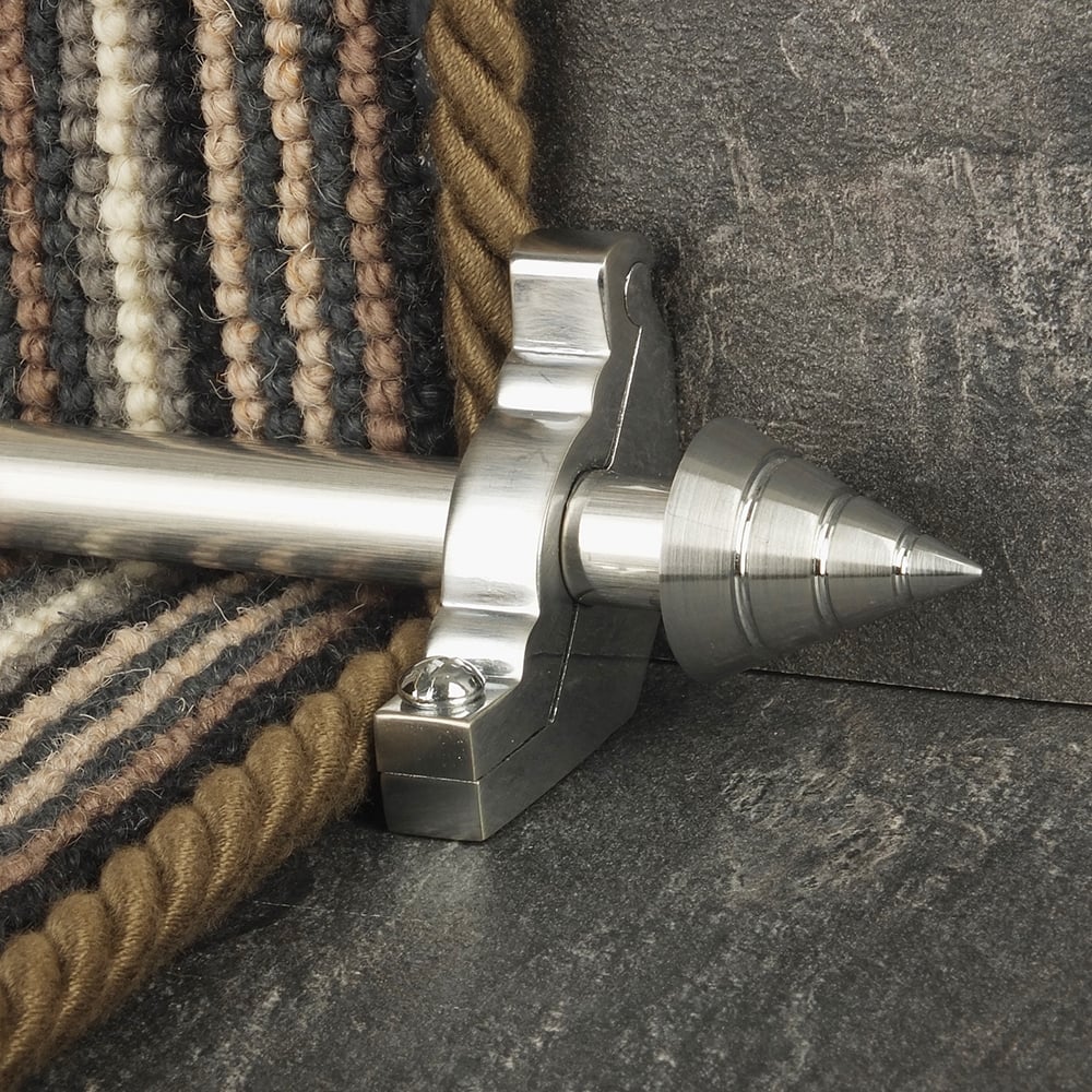 Vision Brush Chrome Finish Arrow Plain Stair Rod