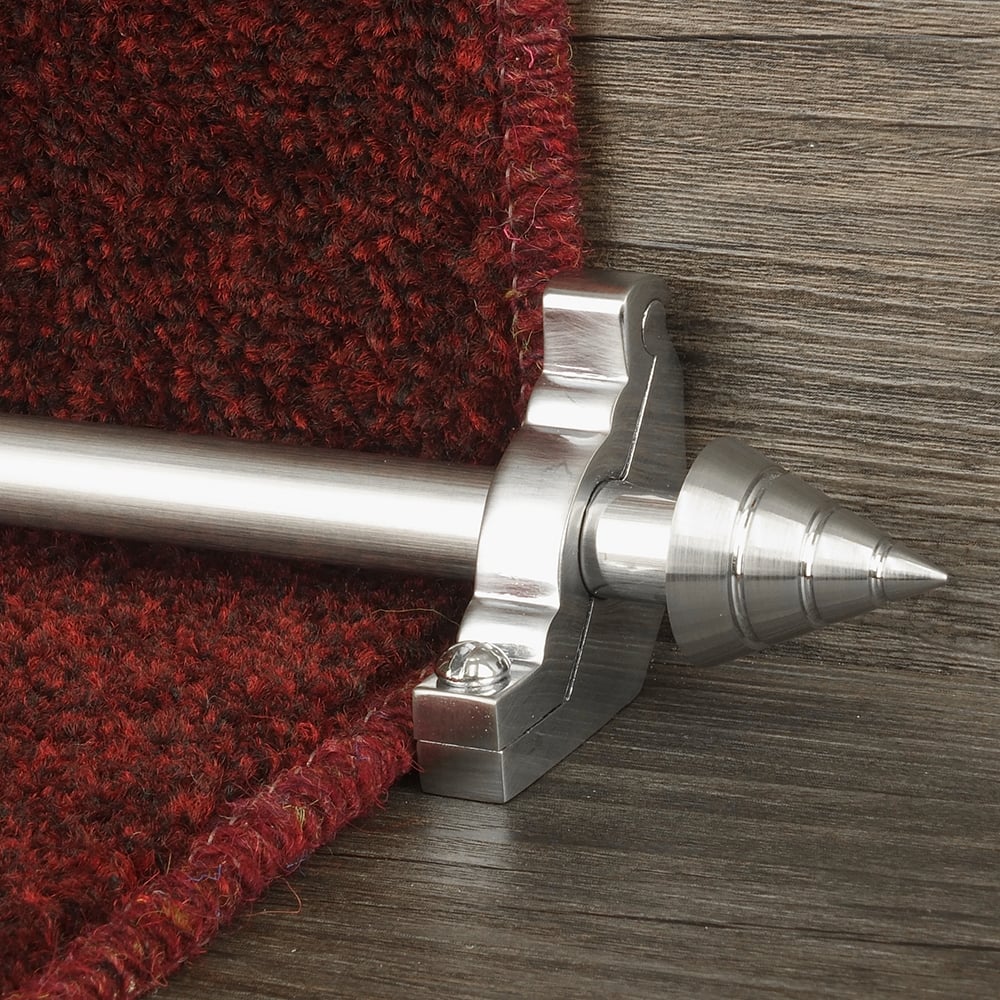 Vision Brush Chrome Finish Arrow Plain Stair Rod