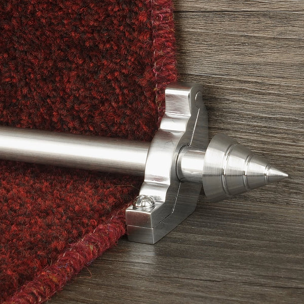 Vision Brush Chrome Finish Arrow Plain Stair Rod