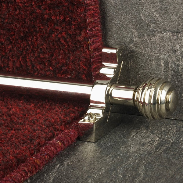 Vision Polished Nickel Sphere Plain Stair Rod