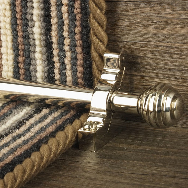 Vision Polished Nickel Sphere Plain Stair Rod