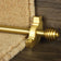 Vision Satin Brass Sphere Plain Stair Rod - 23.6inches
