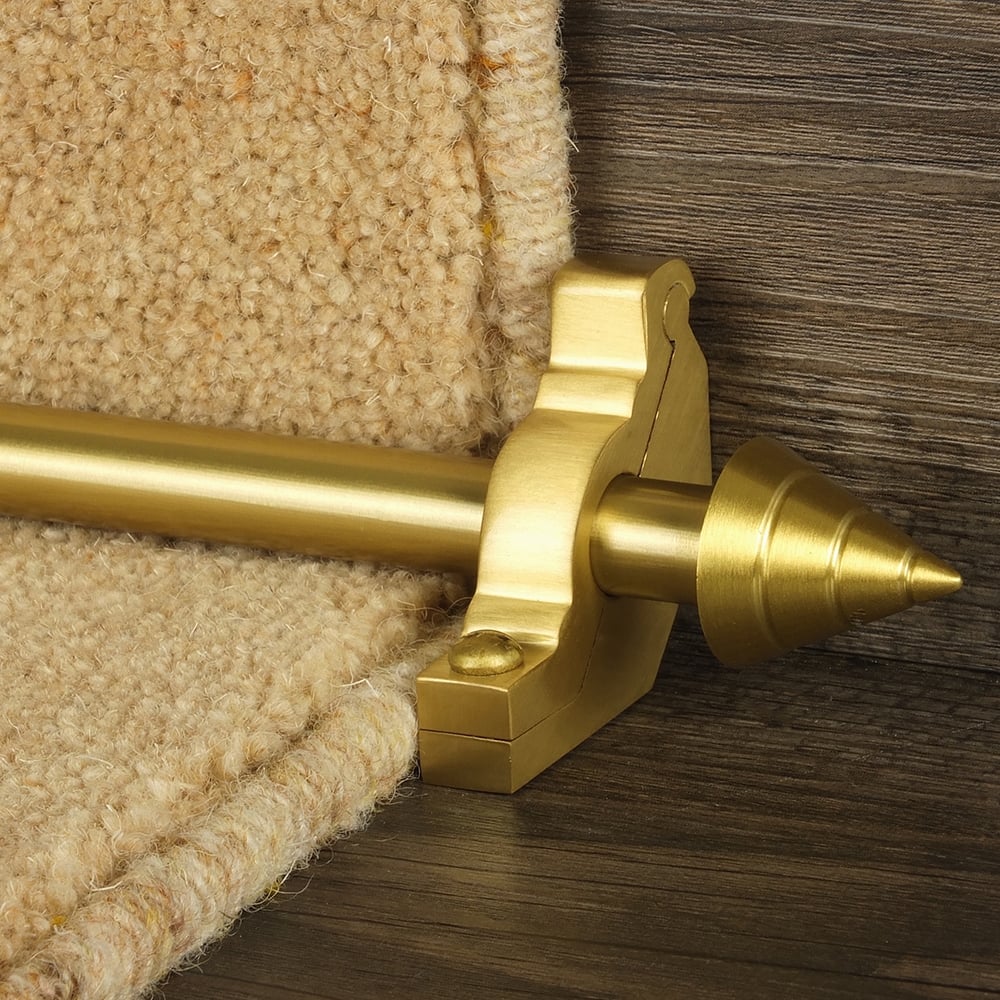 Vision Satin Brass Arrow Plain Stair Rod