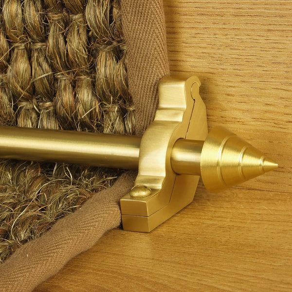 Vision Satin Brass Arrow Plain Tringles D'Escalier