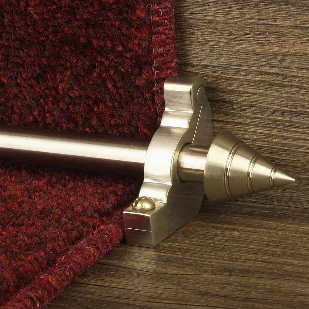 Vision Satin Nickel Arrow Plain Tringles D'Escalier