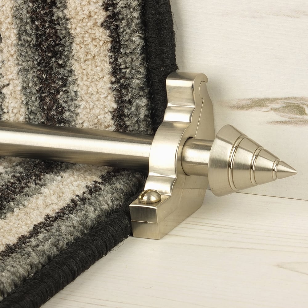 Vision Satin Nickel Arrow Plain Stair Rod