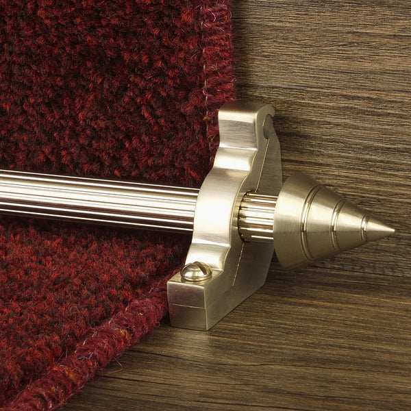 Vision Satin Nickel Arrow Reeded Tringles D'Escalier