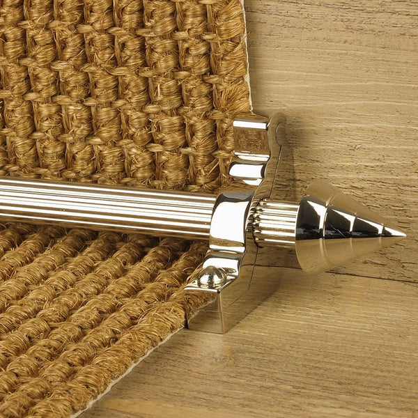 Vision Polished Nickel Arrow Reeded Tringles D'Escalier