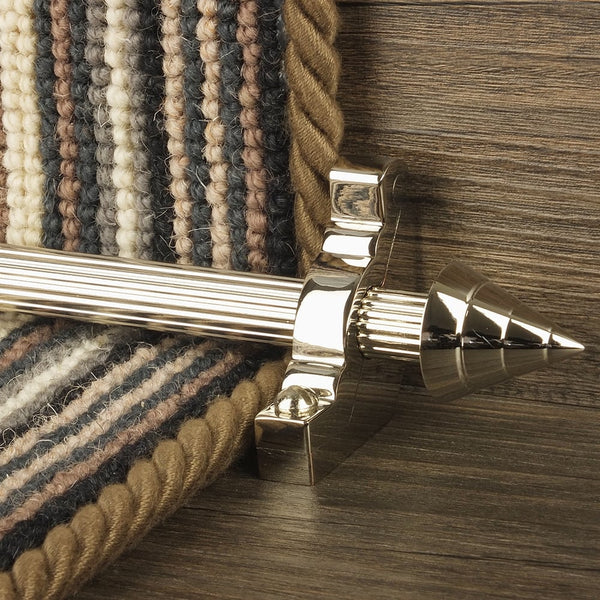 Vision Polished Nickel Arrow Reeded Tringles D'Escalier