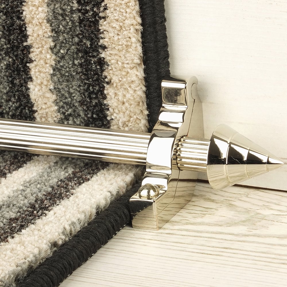 Vision Polished Nickel Arrow Reeded Tringles D'Escalier