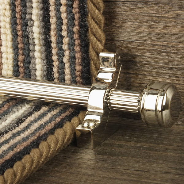 Vision Polished Nickel Kolben Reeded Treppenstangen
