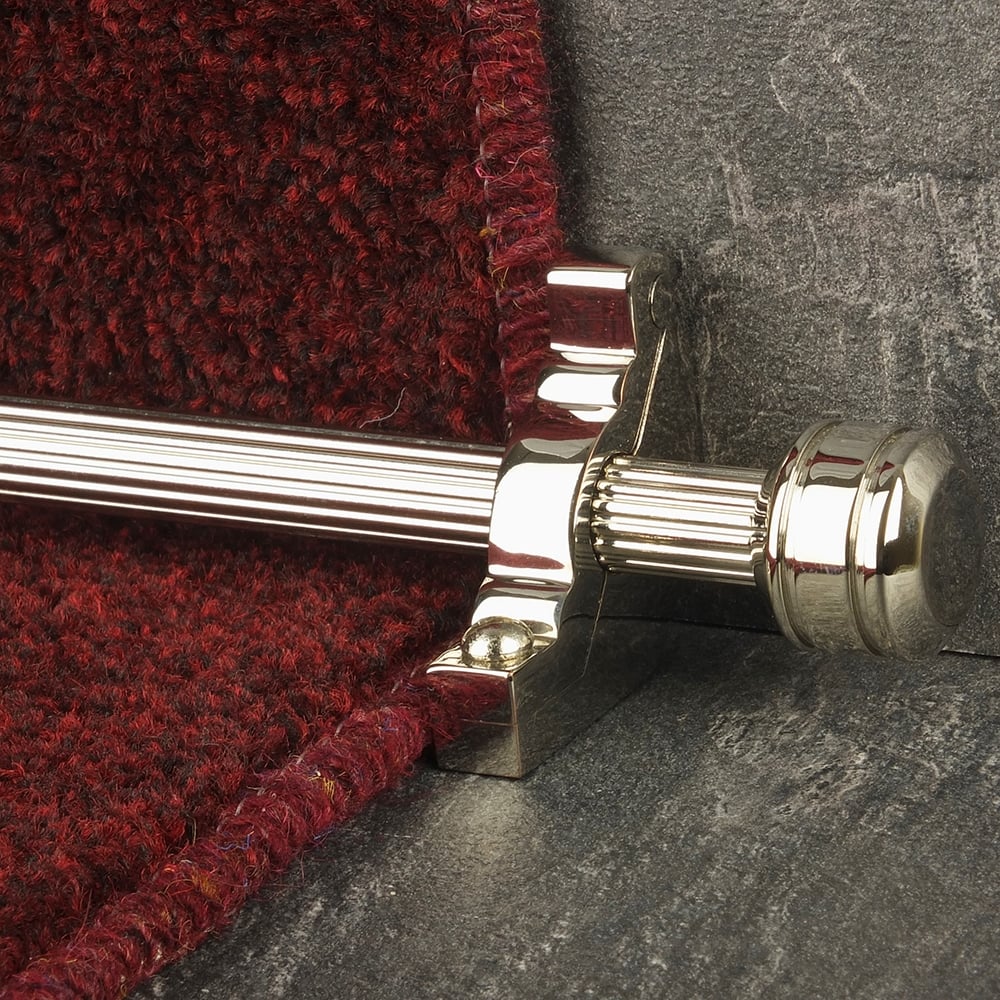 Vision Polished Nickel Kolben Reeded Treppenstangen
