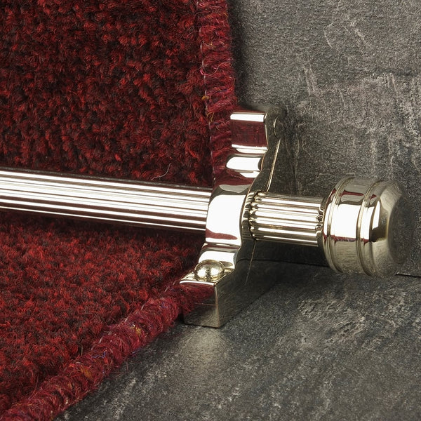 Vision Polished Nickel Kolben Reeded Treppenstangen
