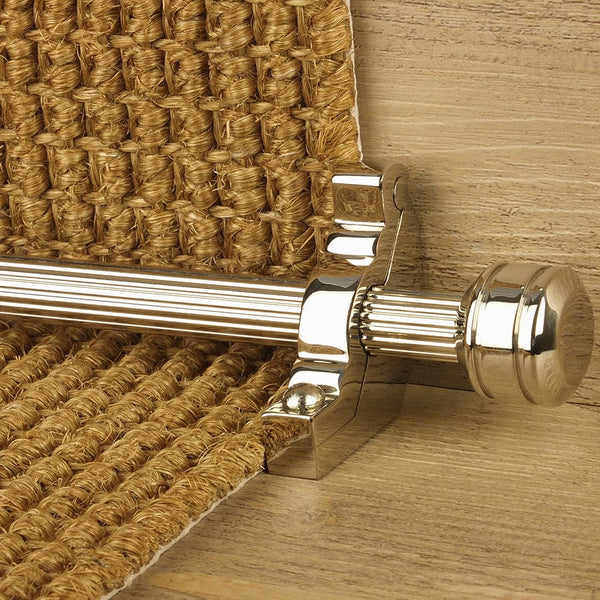 Vision Polished Nickel Kolben Reeded Treppenstangen