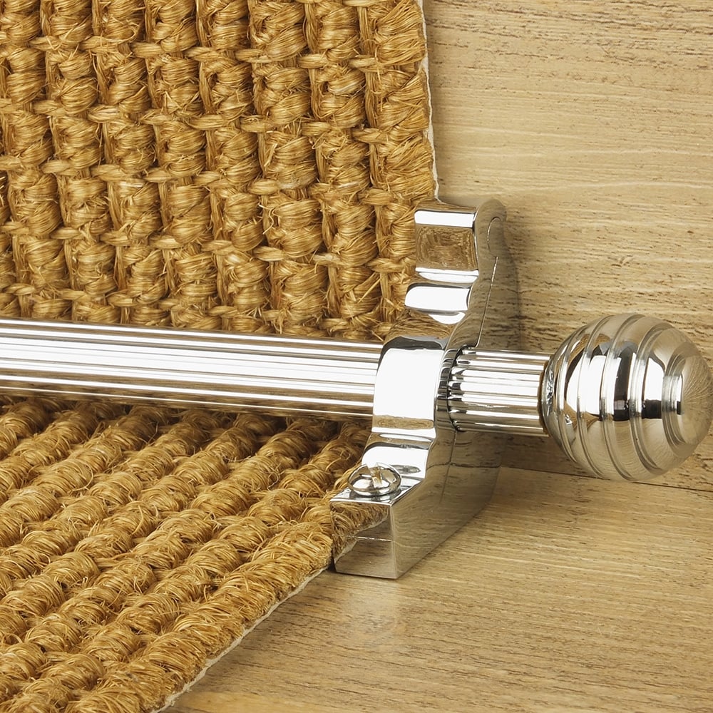 Vision Chrome Sphere Reeded Stair Rod