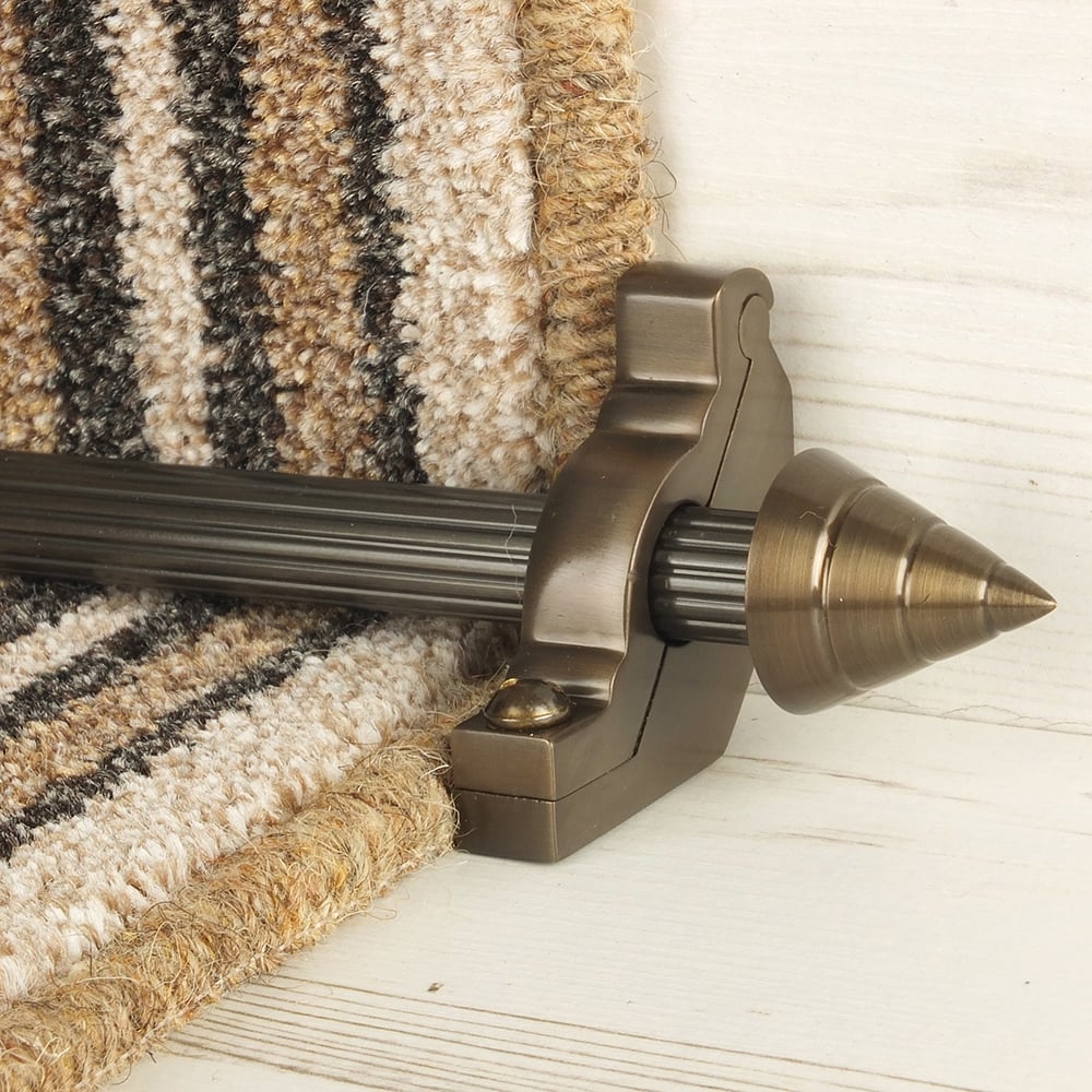 Vision Bronze Arrow Reeded Stair Rod
