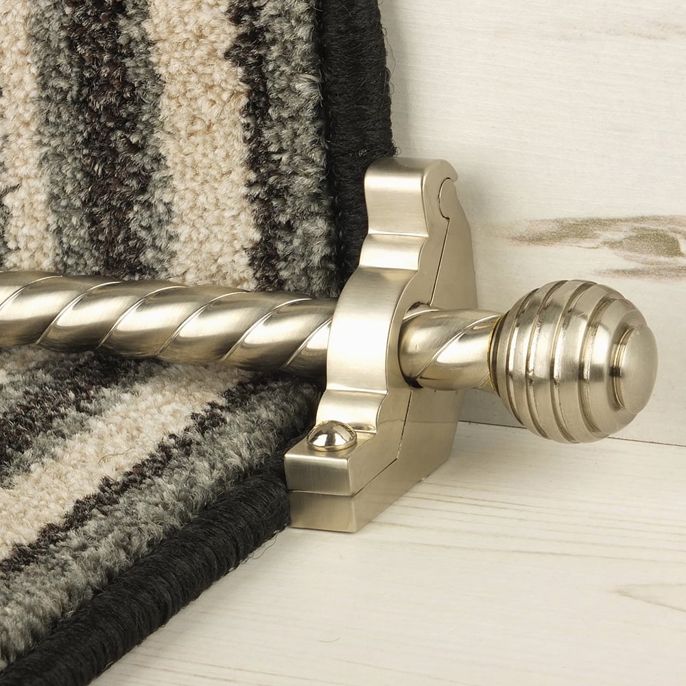 Vision Satin Nickel Kugel Spiral Treppenstangen