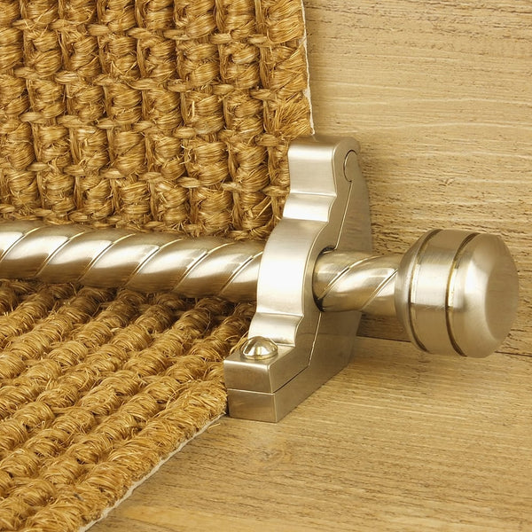 Vision Satin Nickel Piston Spiral Stair Rod