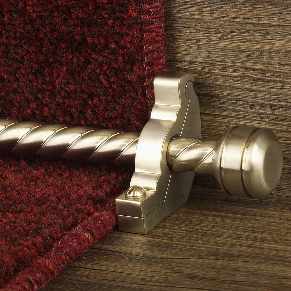 Vision Satin Nickel Piston Spiral Stair Rod