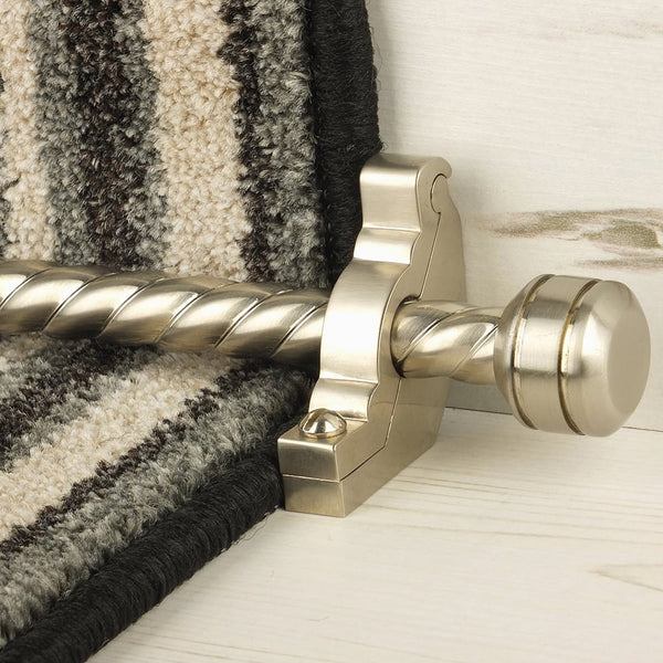 Vision Satin Nickel Piston Spiral Stair Rod