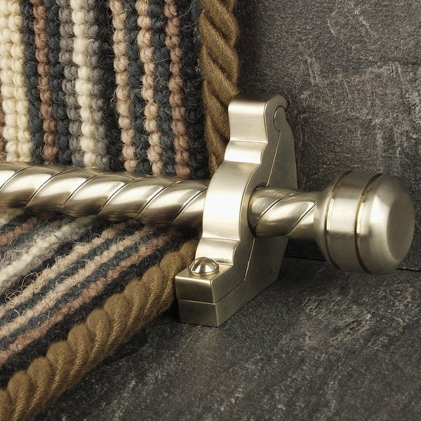 Vision Satin Nickel Piston Spiral Stair Rod