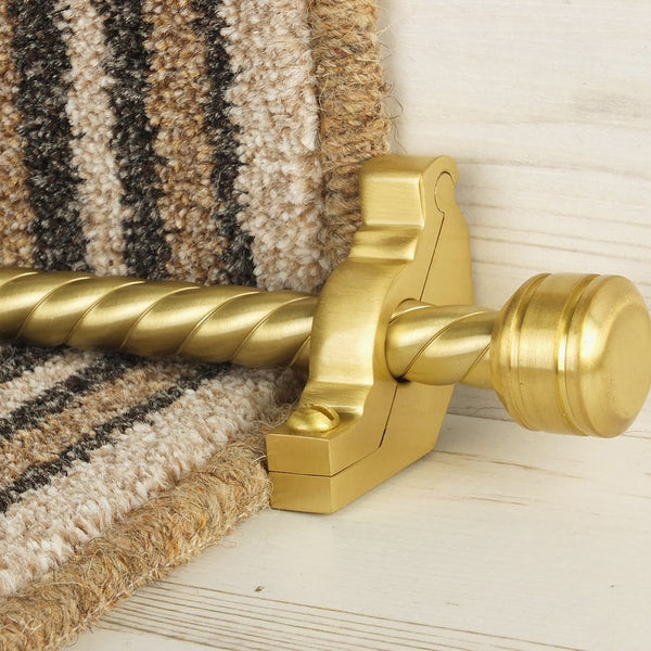 Vision Satin Brass Piston Spiral Stair Rod